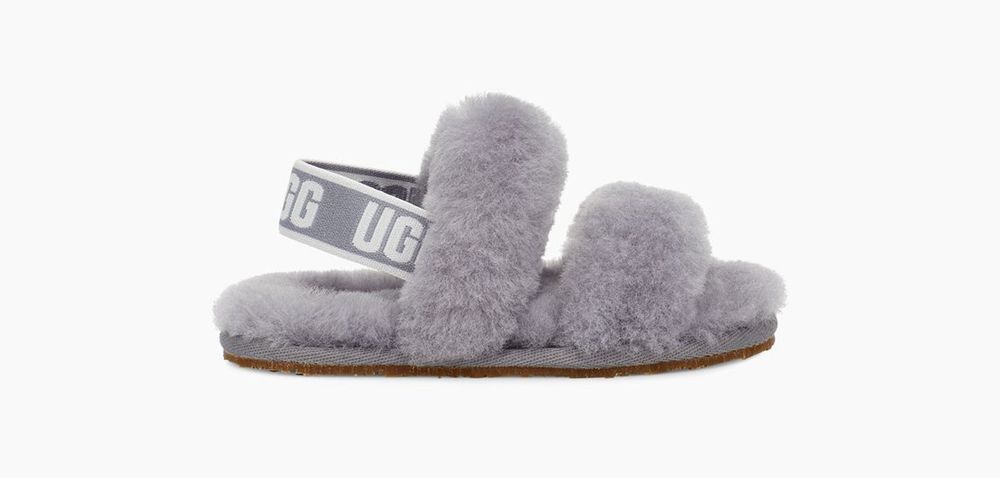 Ugg Slippers Canada - Ugg Kids' Oh Yeah Grey